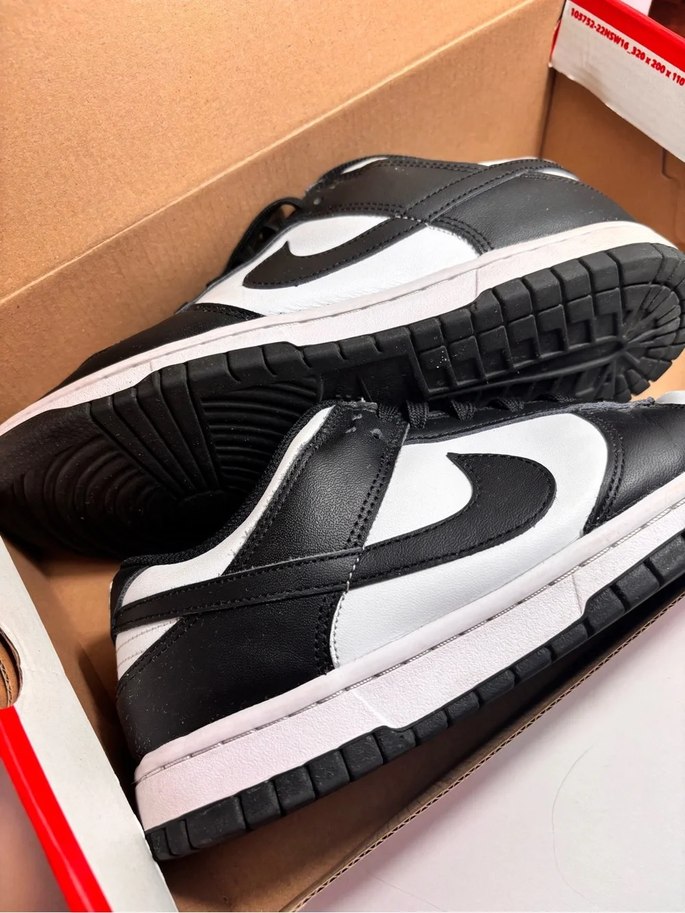 Nike Dunk Low Retro 'Panda' Black & White | Women's Size 10 - Picture 5 of 5